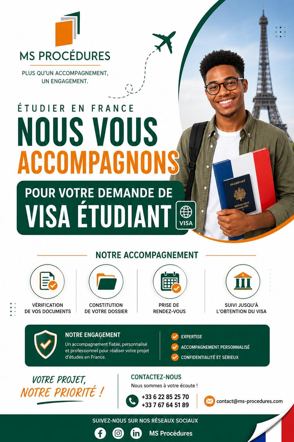 Nous vous accompagnons pour votre demande de visa étudiant